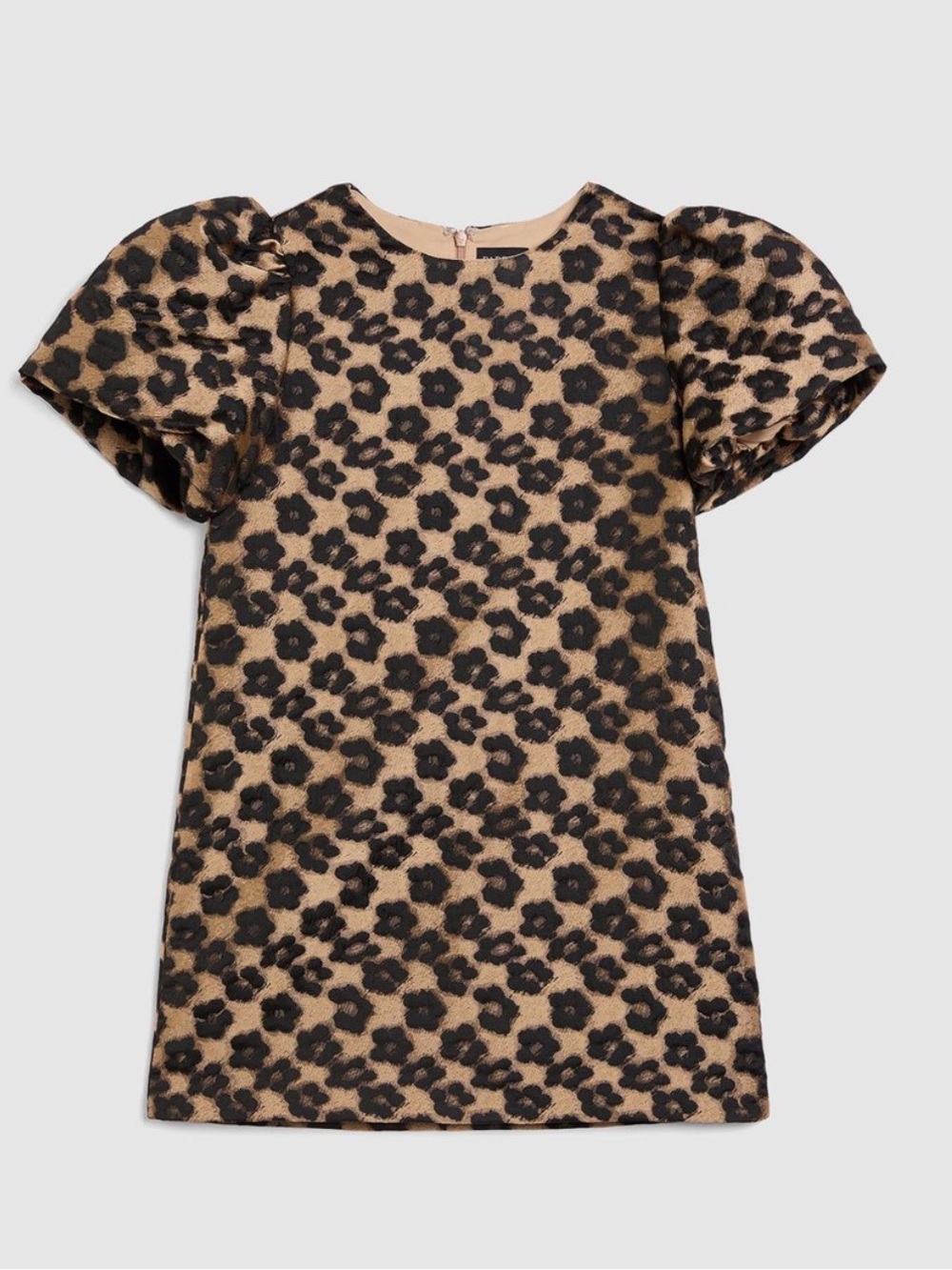 Bardot Junior Juliet Leopard Puff Sleeve Mini Dress